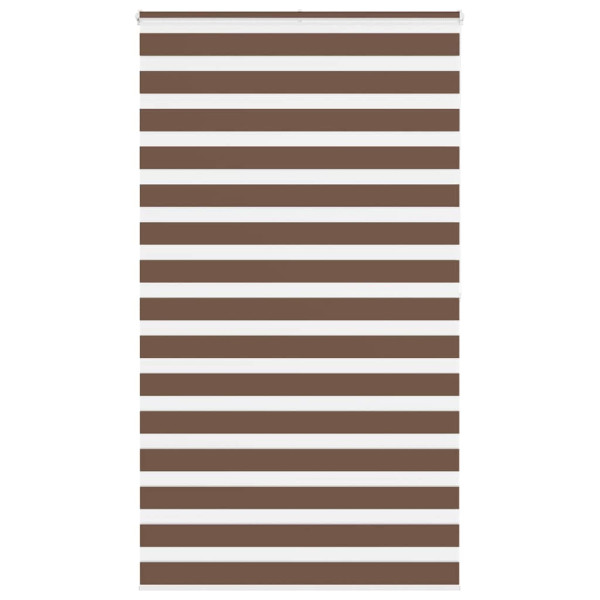 Estor cebra marrón 135x200 cm tejido ancho 130.9 cm poliéster D
