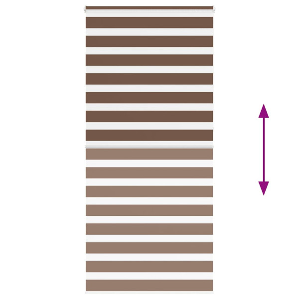 Estor cebra marrón 100x230 cm tejido ancho 95.9 cm poliéster M 5