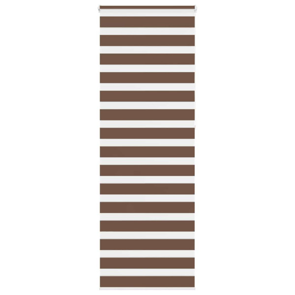 Estor cebra marrón 80x230 cm tejido ancho 75.9 cm poliéster D