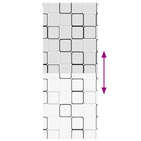 Estor enrollable para ducha tela 110x240 cm ancho 106 cm M 5