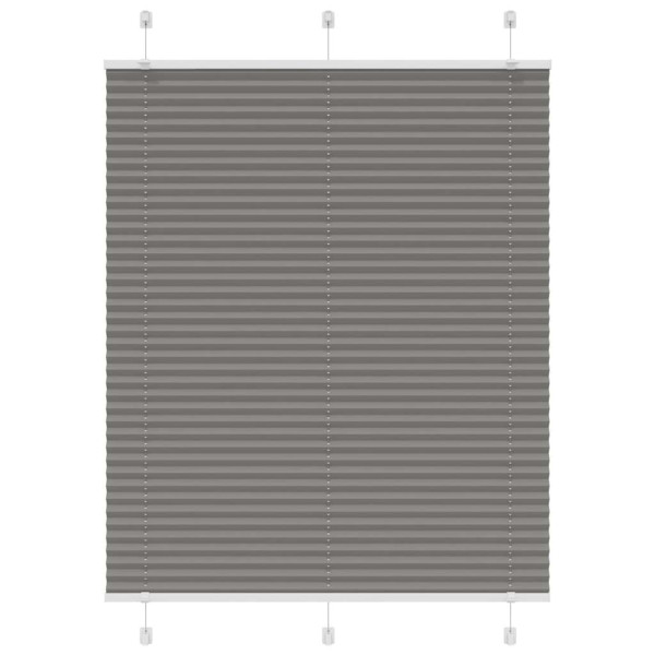 Estor Plisado Antracita 105x150 cm Tela Ancho 104.4cm Poliéster D