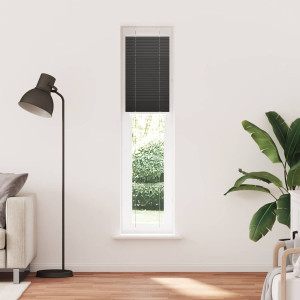 Estor Plisado negro 45x200 cm Tela Ancho 44.4 cm Poliéster H