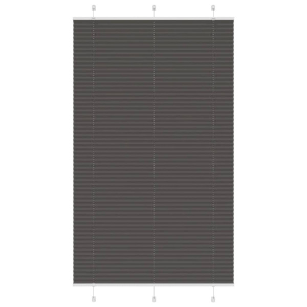 Estor Plisado negro 115x200 cm Tela Ancho 114.4 cm Poliéster D