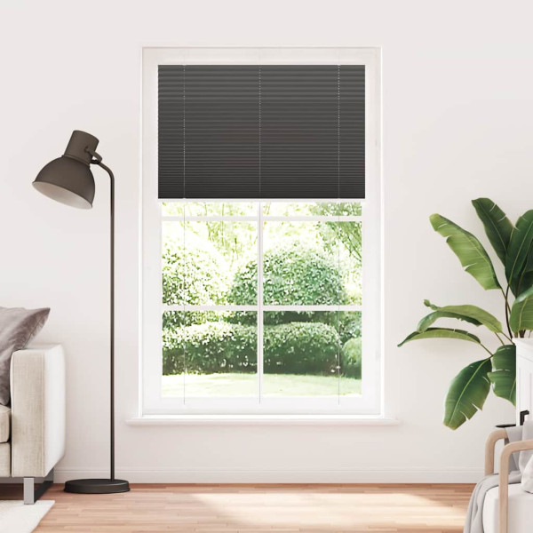 Estor Plisado negro 115x200 cm Tela Ancho 114.4 cm Poliéster M 2