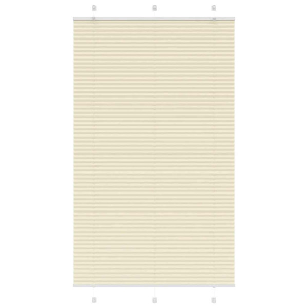 Estor Plisado crema 120x200 cm Tela Ancho 119.4 cm Poliéster D