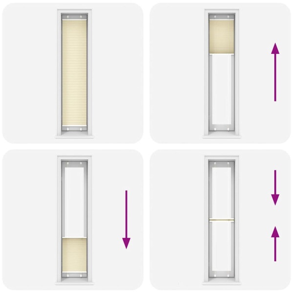 Estor Plisado crema 40x200 cm Tela Ancho 39.4 cm Poliéster M 5