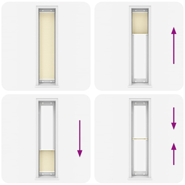 Estor Plisado crema 50x200 cm Tela Ancho 49.4 cm Poliéster M 5