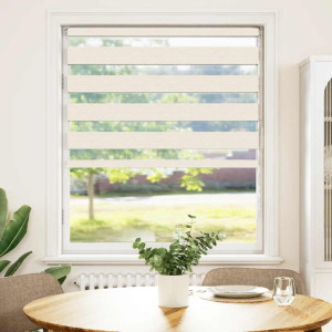 Estor cebra beige mármol tejido ancho 110.9 cm poliéster H