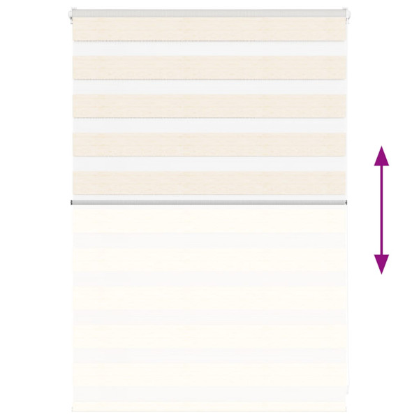 Estor cebra beige mármol tejido ancho 110.9 cm poliéster M 5