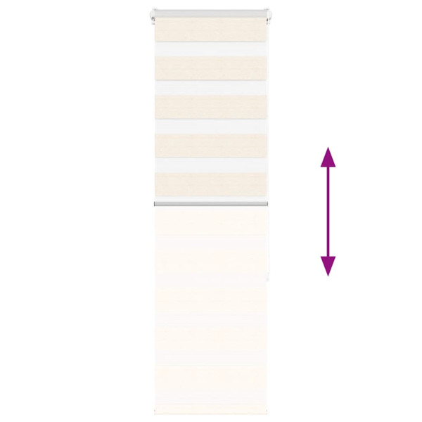 Estor cebra beige mármol tejido ancho 40.9 cm poliéster M 5