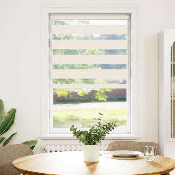 Estor cebra beige mármol tejido ancho 75.9 cm poliéster M 2