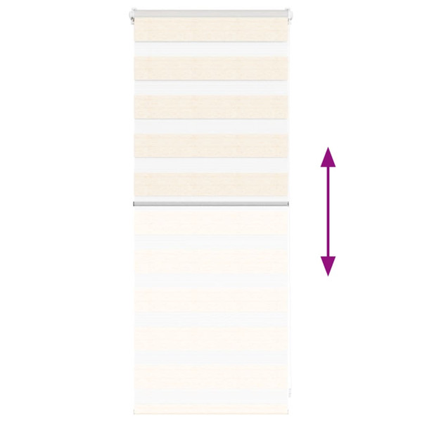 Estor cebra beige mármol tejido ancho 50.9 cm poliéster M 5