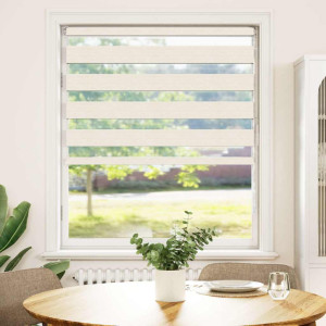 Estor cebra beige mármol tejido ancho 110.9 cm poliéster H