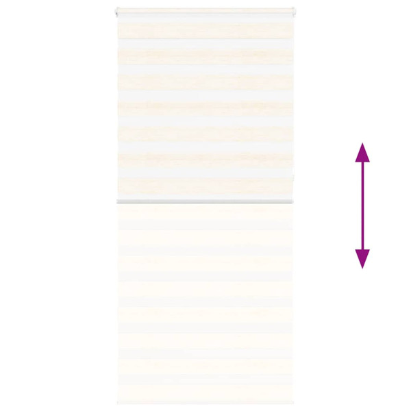 Estor cebra beige mármol tejido ancho 105.9 cm poliéster M 5