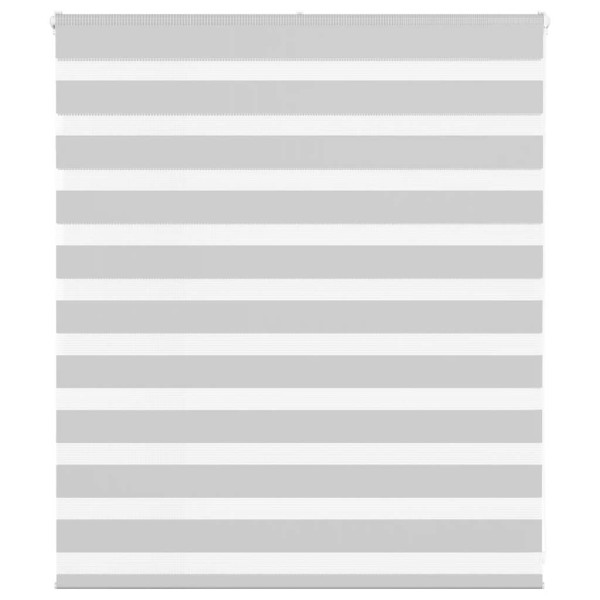 Estor cebra gris claro 125x100cm tejido ancho 120.9cm poliéster D