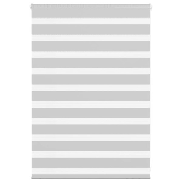 Estor cebra gris claro 100x100cm tejido ancho 95.9cm poliéster D