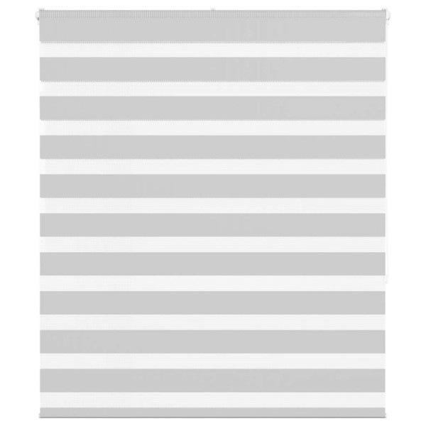 Estor cebra gris claro 125x150cm tejido ancho 120.9cm poliéster D
