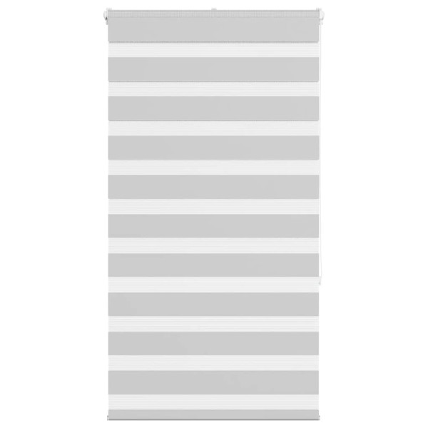 Estor cebra gris claro 90x150 cm tejido ancho 85.9 cm poliéster D