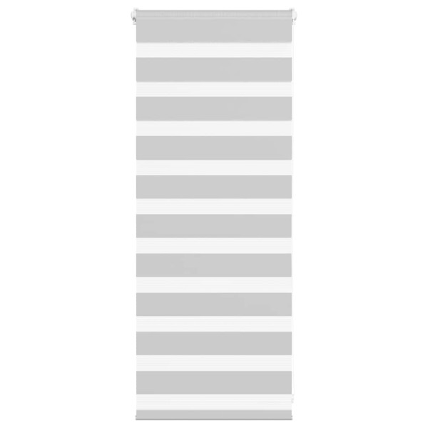 Estor cebra gris claro 55x100cm tejido ancho 50.9 cm poliéster D