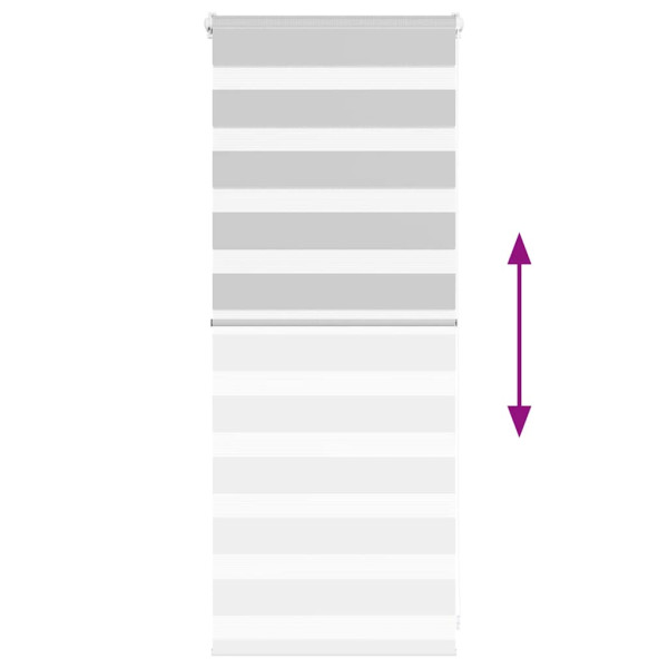 Estor cebra gris claro 55x100cm tejido ancho 50.9 cm poliéster M 5