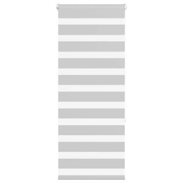Estor cebra gris claro 55x150 cm tejido ancho 50.9 cm poliéster D
