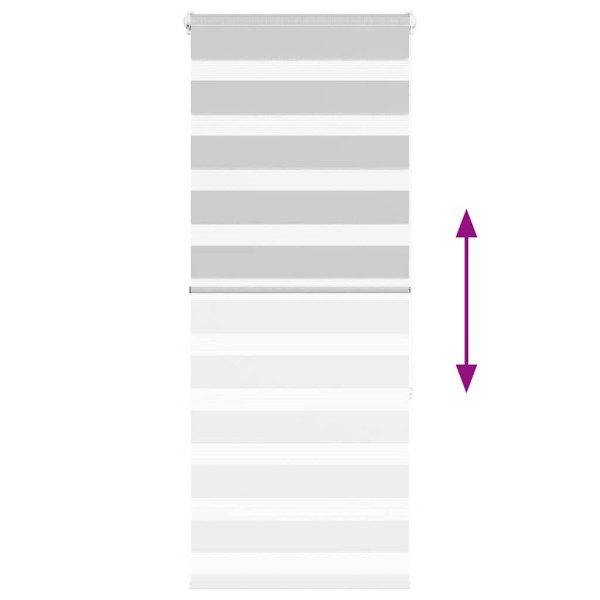 Estor cebra gris claro 55x150 cm tejido ancho 50.9 cm poliéster M 5