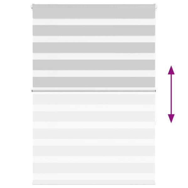 Estor cebra gris claro 100x150 cm tejido ancho 95.9cm poliéster M 5