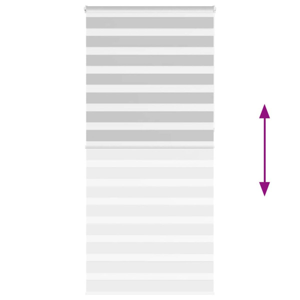 Estor cebra gris claro 110x230cm tejido ancho 105.9cm poliéster M 5