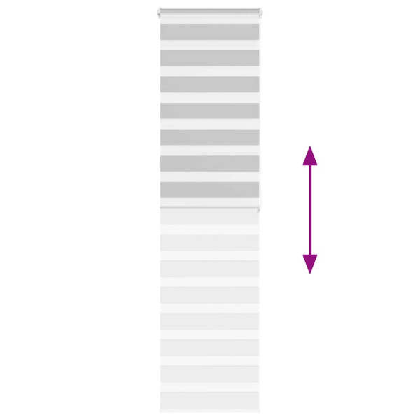 Cortina de zebra 65x200 cm largura do tecido 60.9 cm poliéster M 5