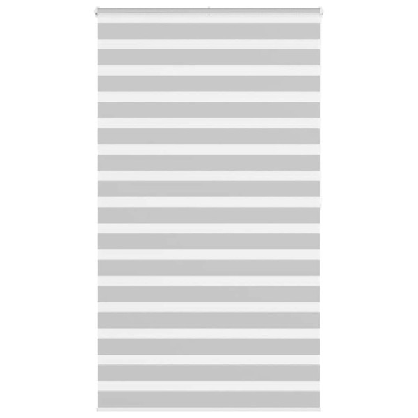 Estor cebra gris claro 125x200cm tejido ancho 120.9cm poliéster D