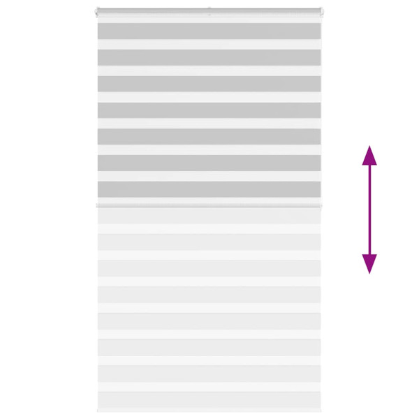 Estor cebra gris claro 125x200cm tejido ancho 120.9cm poliéster M 5