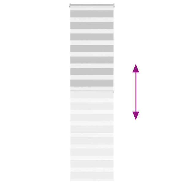 Estor cebra gris claro 55x200cm tejido ancho 50.9 cm poliéster M 5