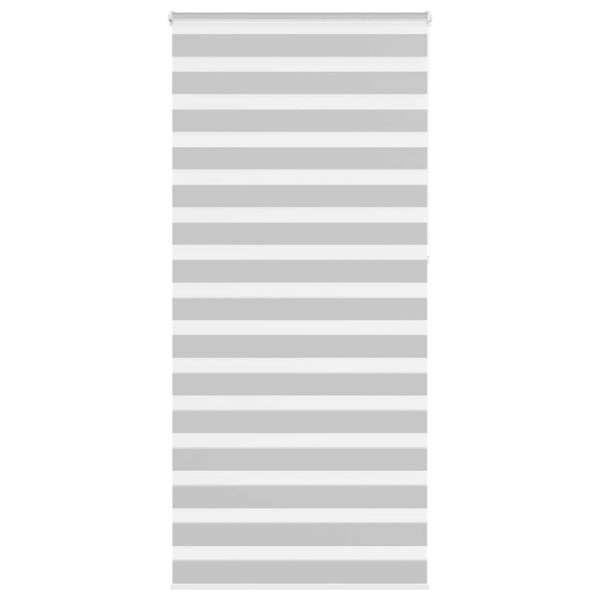 Estor cebra gris claro 100x230 cm tejido ancho 95.9cm poliéster D
