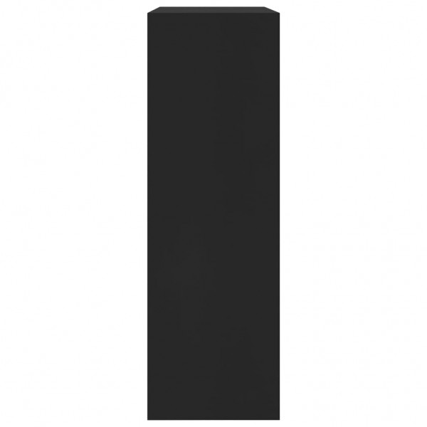 Estantería de madera contrachapada negro 60x24x74.5 cm M 5
