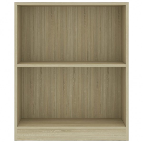 Estantería de madera contrachapada color roble 60x24x74.5 cm M 4