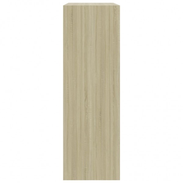 Estantería de madera contrachapada color roble 60x24x74.5 cm M 5