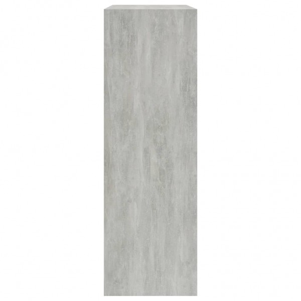 Estantería de madera contrachapada gris hormigón 60x24x74.5 cm M 3