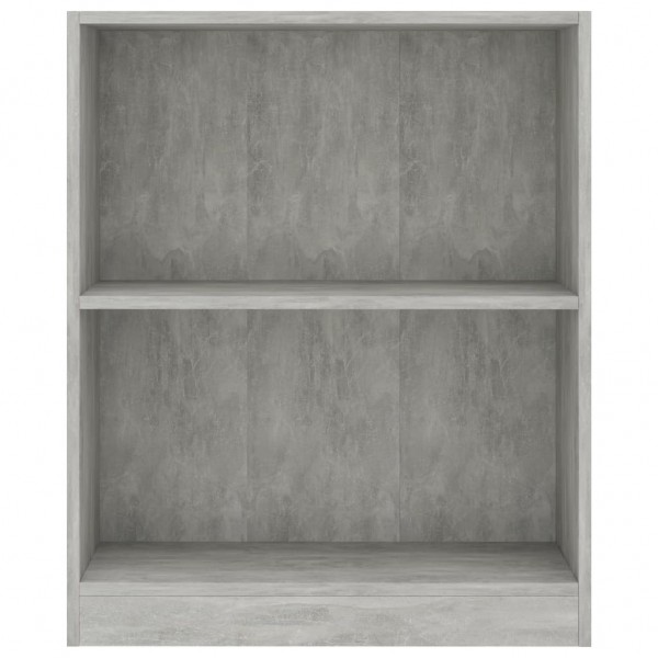 Estantería de madera contrachapada gris hormigón 60x24x74.5 cm M 5