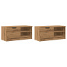 Muebles para TV 2 uds madera roble artisan 80x35x36.5 cm 4