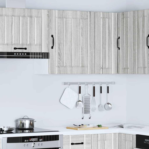 Armario de pared cocina Lucca madera contrachapada gris sonoma M 4
