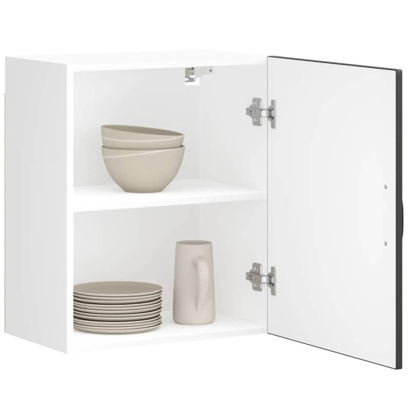 Armario de pared de cocina Lucca madera ingeniería negra D