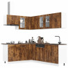 Mueble cocina Lucca roble ahumado 11 pzas madera contrachapada 1