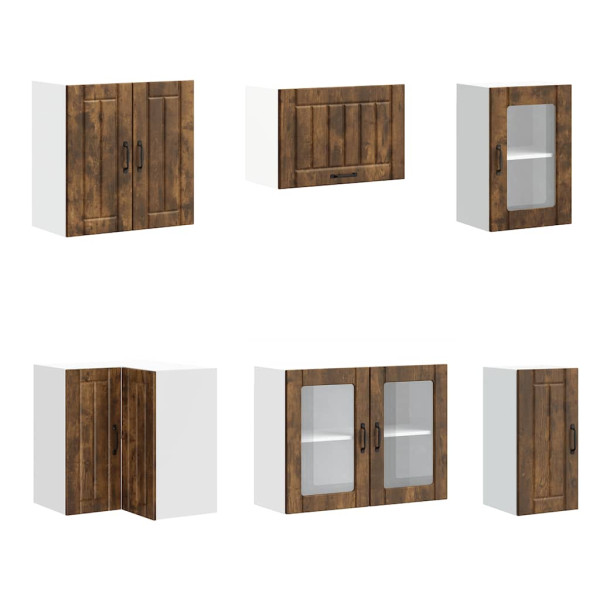 Mueble cocina Lucca roble ahumado 11 pzas madera contrachapada M 5