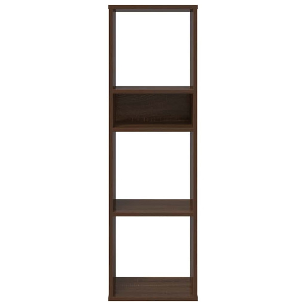 Estantería madera de ingeniería color marrón roble 34x31x112 cm M 4