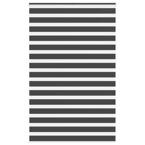 Estor cebra negro 150x230 cm tejido ancho 145.9 cm poliéster D