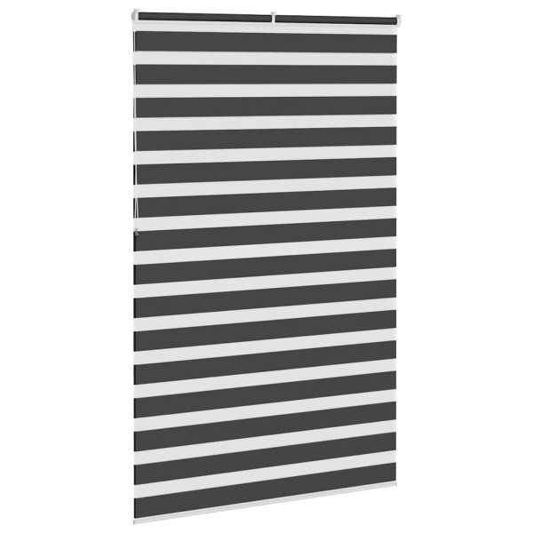 Estor cebra negro 150x230 cm tejido ancho 145.9 cm poliéster M 4