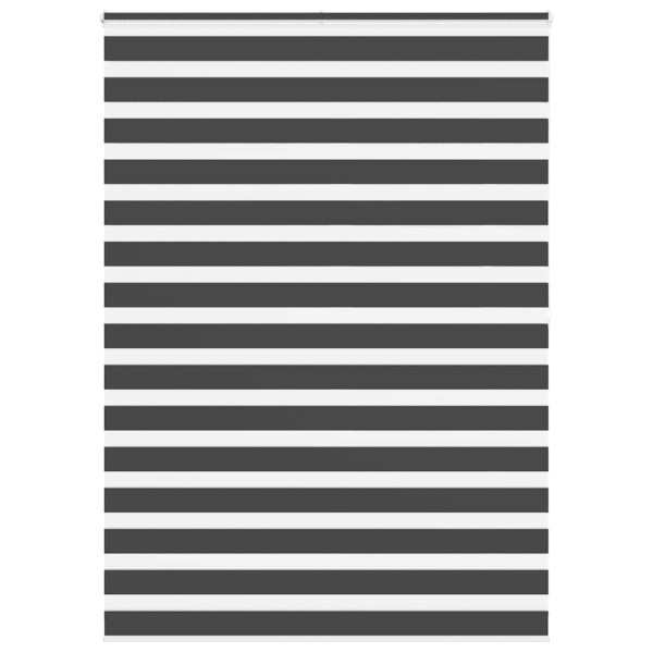 Estor cebra negro 165x200 cm tejido ancho 160.9 cm poliéster D