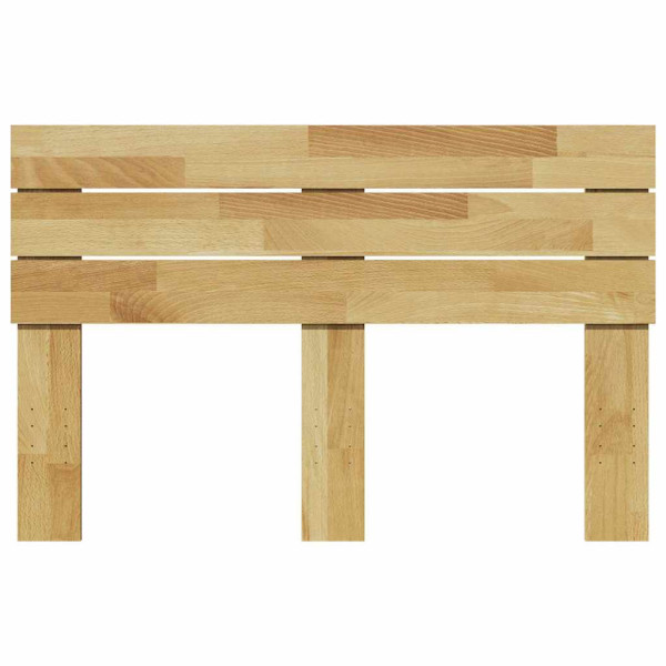 Cabecero 120 cm Madera Maciza Roble M 4