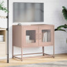 Mueble para TV acero laminado en frío rosa 68x39x60.5 cm 3