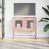 Mueble para TV acero laminado en frío rosa 68x39x60.5 cm 4